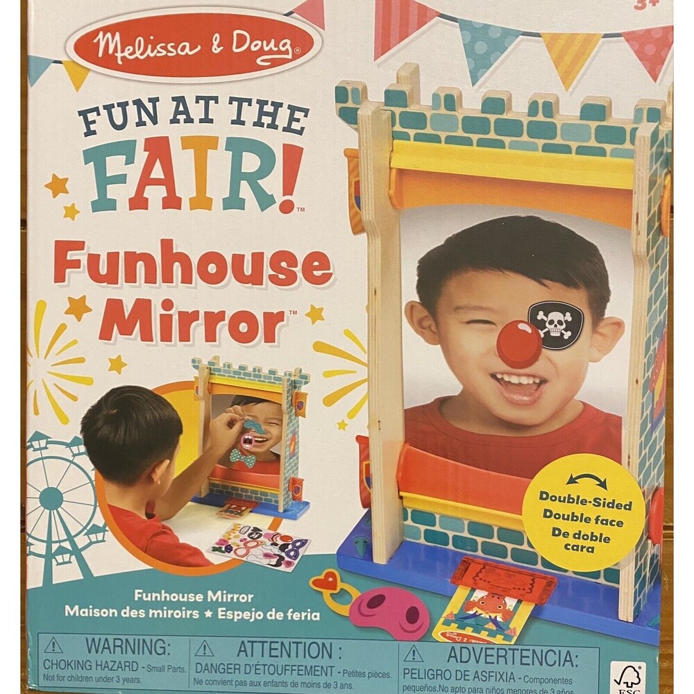 Melissa & Doug Fun at the Fair! Funhouse Mirror Play Set